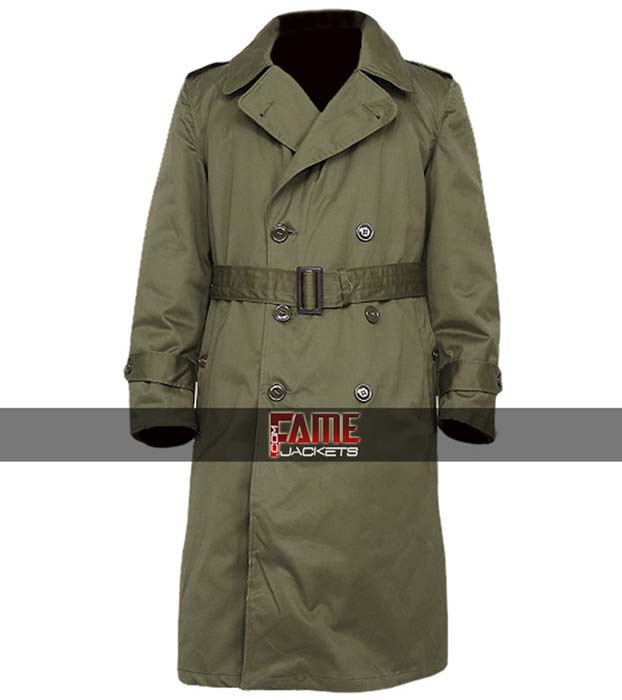 Men's Military US Army M-51 Cotton Long Trench Overcoat