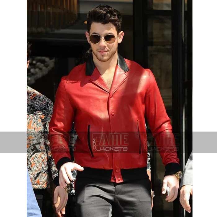 Nick Jonas Vintage Style Bomber Jacket