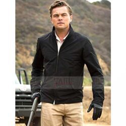 Leonardo Dicaprio Mens Black Cotton Jacket