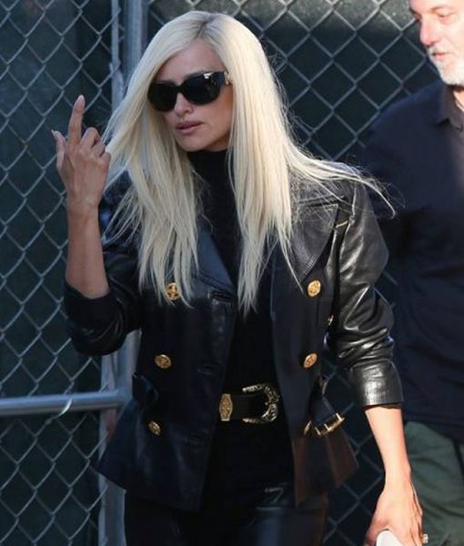American Crime story Penelope Cruz Double Breasted Black Jacket