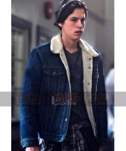 Riverdale Jughead Jones Blue Denim Shearling Lining Jacket