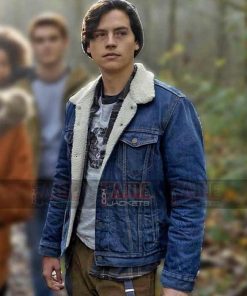 Alternative view of Riverdale Jughead Jones Blue Denim Shearling Lining Jacket