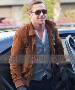 Ryan Gosling Tan Brown Suede Jacket