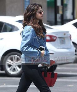 Alternative view of Selena Gomez Casual Blue Denim Jacket For Ladies