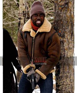 Shamier Anderson B3 Real Brown Fur Cowhide Leather Jacket