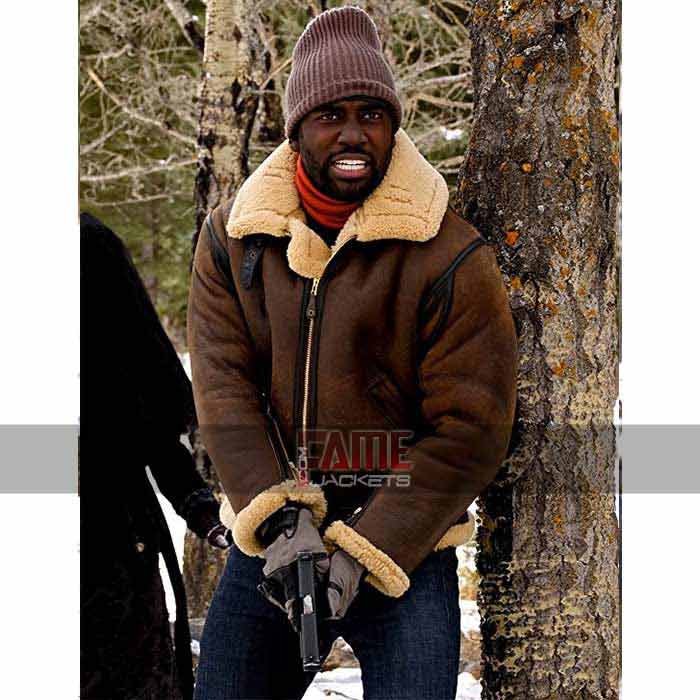 Shamier Anderson B3 Real Brown Fur Cowhide Leather Jacket