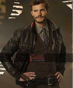 Sheriff Graham Once Upon A Time Real Distressed Leather Jacket