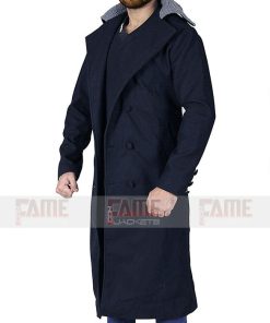 Alternative view of Tom Hardy Fur Collar Wool Winter Coat