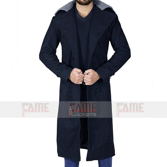 Tom Hardy Fur Collar Wool Winter Coat