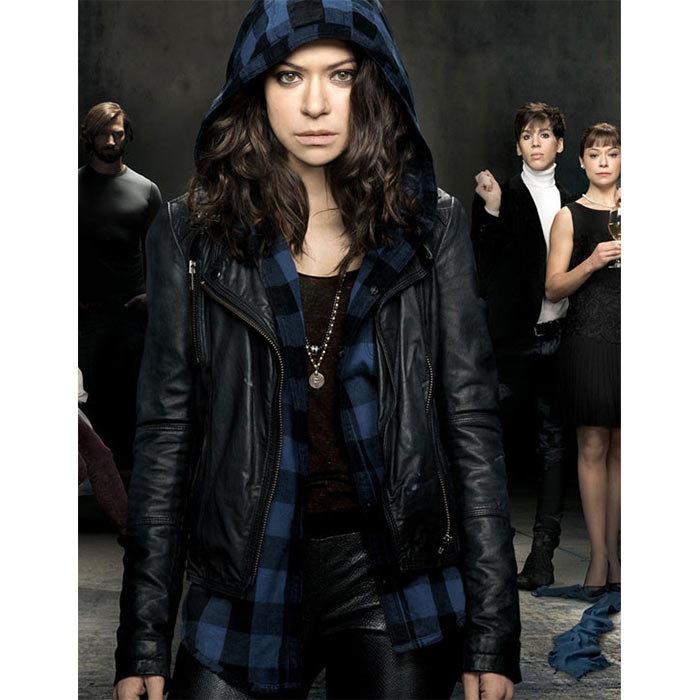 Tatiana Maslany Womens Slim Fit Biker Jacket