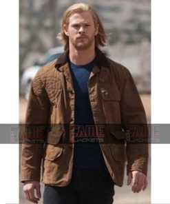 Chris Hemsworth Casual Cotton Bomber Jacket