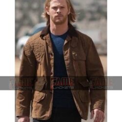 Chris Hemsworth Casual Cotton Bomber Jacket