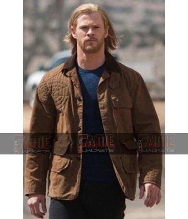 Chris Hemsworth Casual Cotton Bomber Jacket