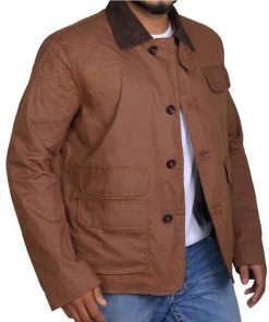 Alternative view of Chris Hemsworth Casual Cotton Bomber Jacket