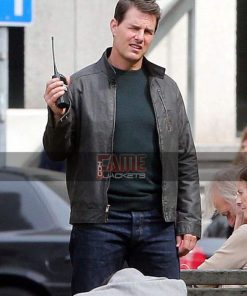 Alternative view of Tom Cruise Jack Reacher Leather Jacket