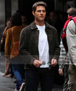 Tom Cruise Suede Biker Jacket
