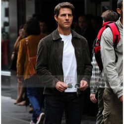 Tom Cruise Suede Biker Jacket