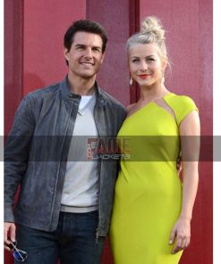 Alternative view of Casual Distressed Leather Jacket For Men