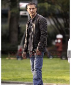 Alternative view of Tom Hardy Mens Brown Leather Jacket