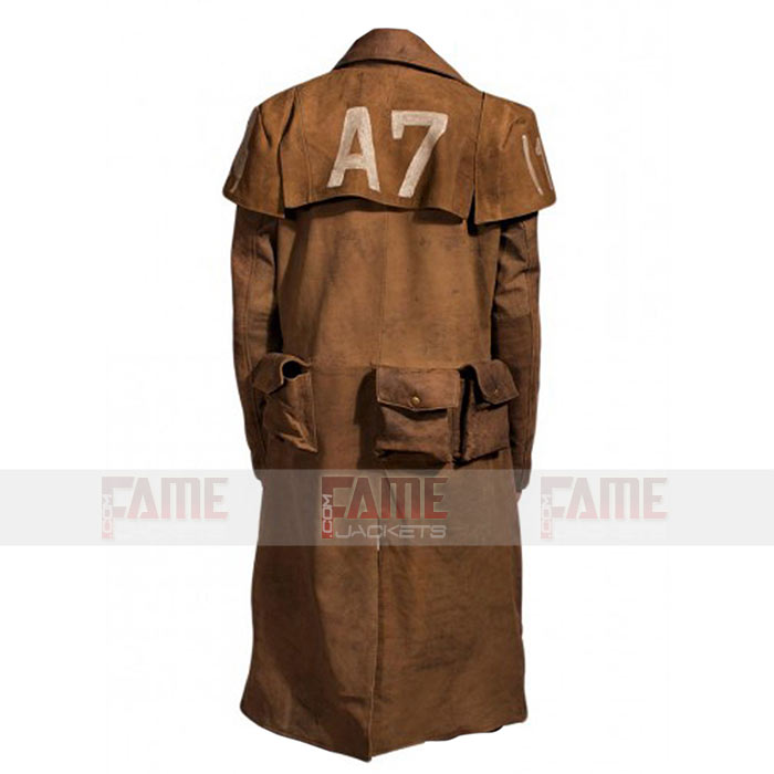# Vegas A7 Veteran Ranger Armor NCR Gaming Suede Trench Coat