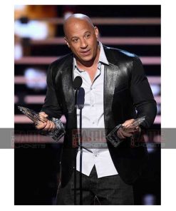 Vin Diesel Men's Leather Blazer In New Style