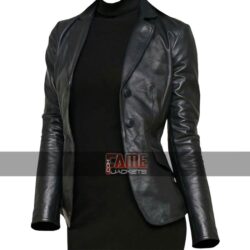 Women Casual Black Slim Fit Office Style Blazer