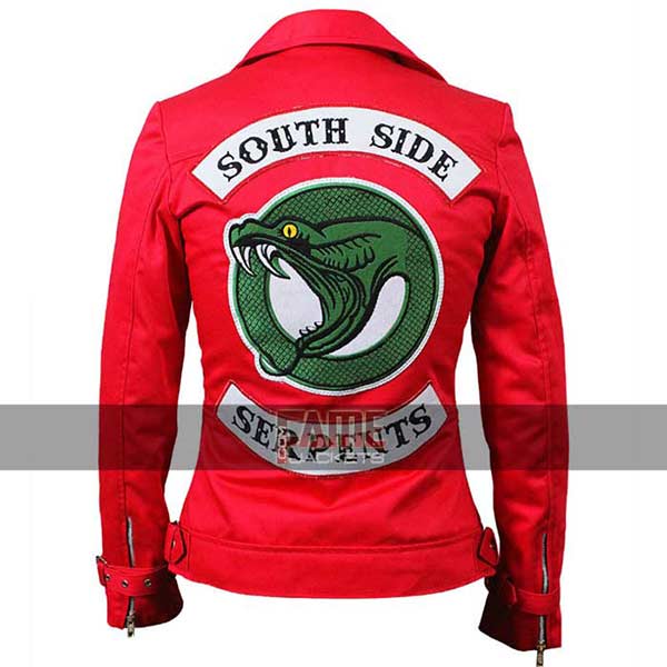 Southside Serpents Cheryl Blossom Riverdale Red Cotton Jacket