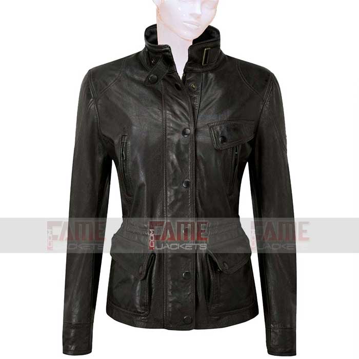 Latest Black Real Slim Fit Winter Jacket For Women