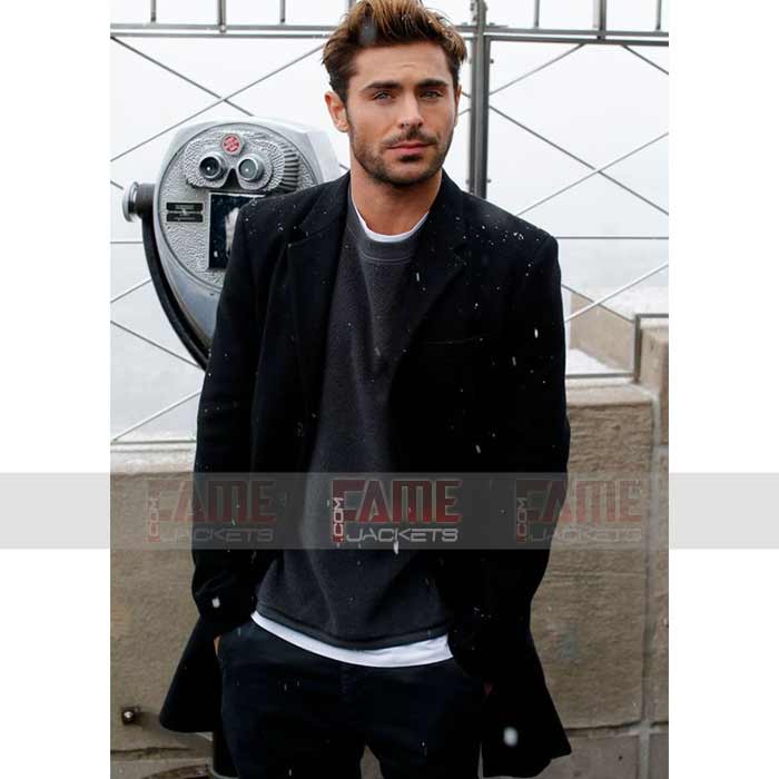Zac Efron Wool Winter Coat
