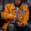 Buy American Rapper Tyga Yellow Bomber Leather Jacket