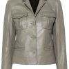Shop Ballard Samira Parker Leather Blazer
