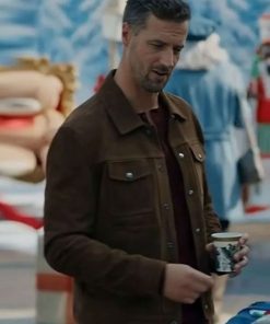 Shop Brendan Penny A Novel Noel Brown Leather Jacket