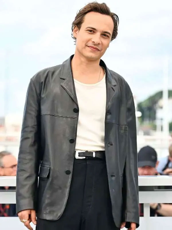 Buy Cannes Film Festival Frank Dillane Leather Blazer
