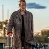 Shop Russ Caught Stealing Matt Smith Brown Cotton Coat