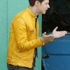Shop Dirk Gently Holistic Detective Yellow Leather Jacket