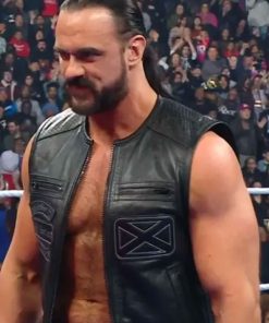 Buy Drew Mcintyre Motorcycle Leather Vest