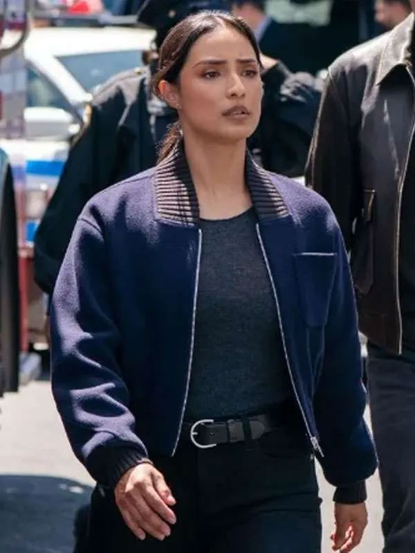Shop Emily Alabi FBI S07 Blue Jacket