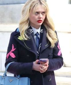 Buy Emily Alyn Lind Gossip Girl S02 Black Peacoat