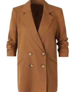 Shop Inga Schlingmann Watson Sasha Lubbock Brown Blazer