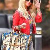 Shop Jessica Simpson Red Leather Jacket