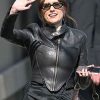 Sjhop Aimee Lou Wood Jimmy Kimmel live!’ Studio Leather Jacket