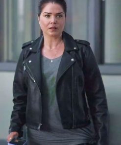Buy Marie Avgeropoulos Wild Cards S02 Black Leather Jacket