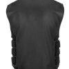 Buy Men’s Black Leather Vest