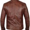 Buy Men’s Cafe Racer Brown Distressed Leather Jacket
