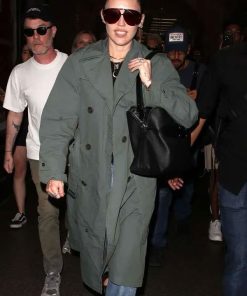 Buy Miley Cyrus 2025 Green Trench Coat