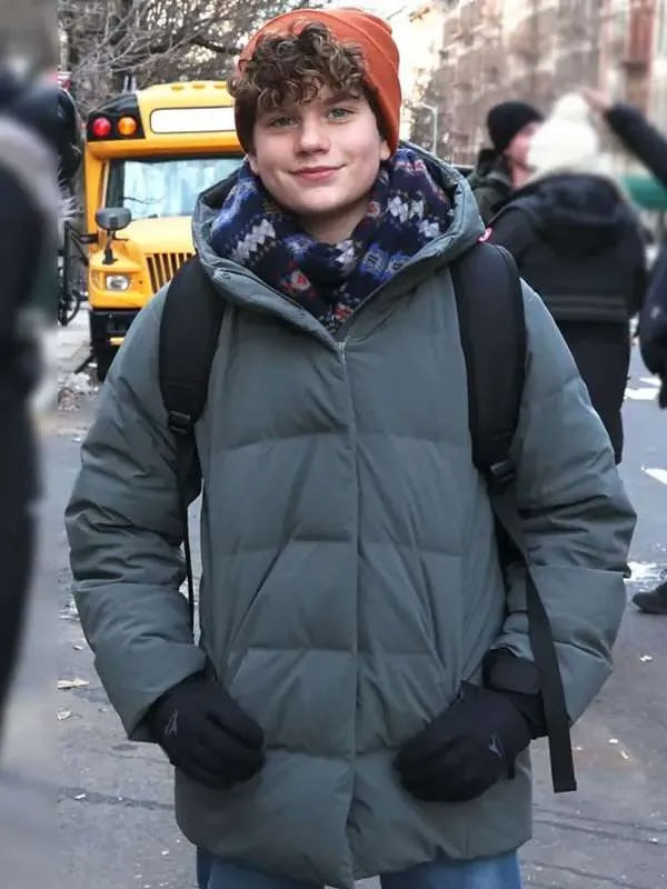 Shop Noah Benson Law and Order SVU Hooded Puffer Coat