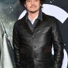 Shop Pedro Pascal Glass Leather Jacket