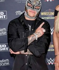 Buy Rey Mysterio WrestleMania 2025 Black Jacket