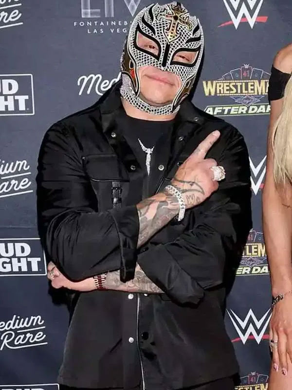 Buy Rey Mysterio WrestleMania 2025 Black Jacket