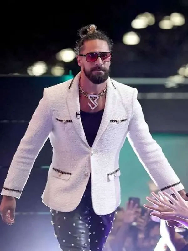 Shop Fanatics Fest NYC 2025 Seth Rollins White Blazer